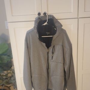 Men's Gray Zip-Up Sweater by